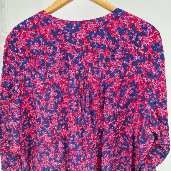 Talbots Womens Floral Cotton Pintuck Blouse Size 3X - Picture 9 of 11